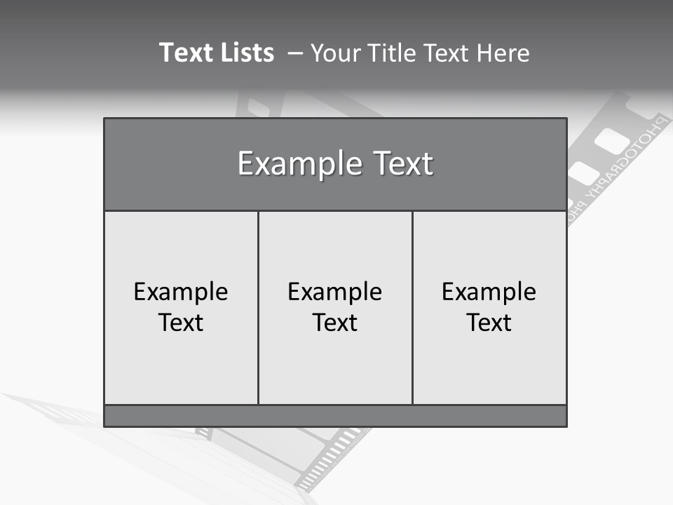 Illustration Exposure Picture PowerPoint Template