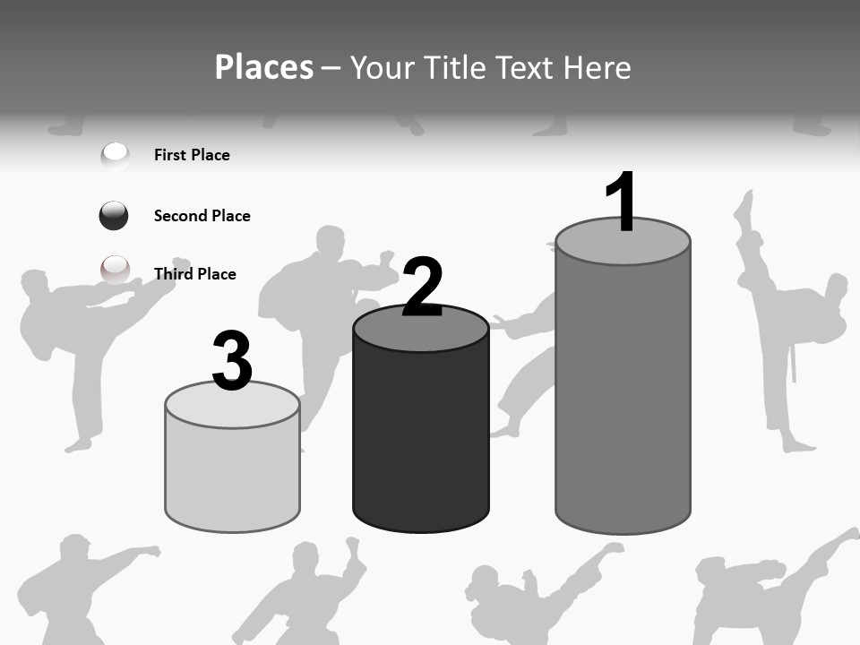 Vector Belt Karate PowerPoint Template