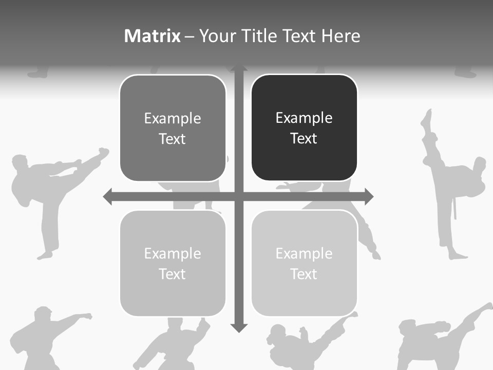 Vector Belt Karate PowerPoint Template