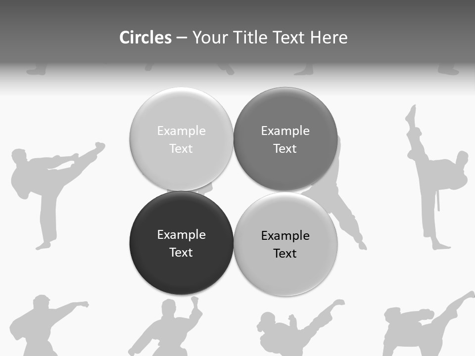 Vector Belt Karate PowerPoint Template