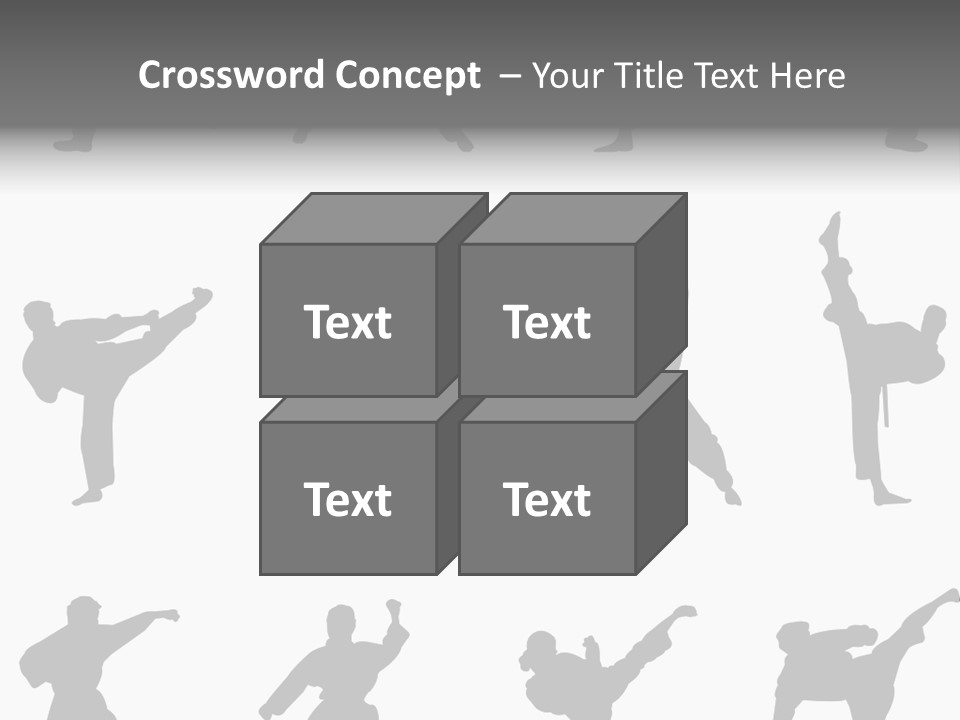 Vector Belt Karate PowerPoint Template