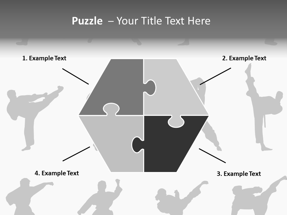 Vector Belt Karate PowerPoint Template