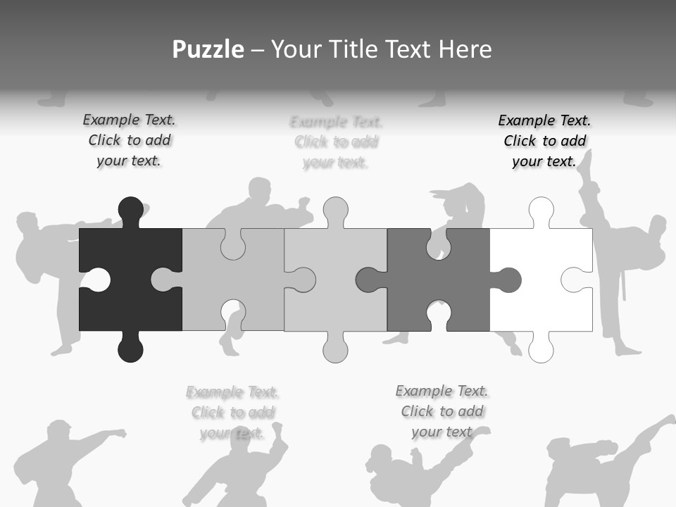 Vector Belt Karate PowerPoint Template