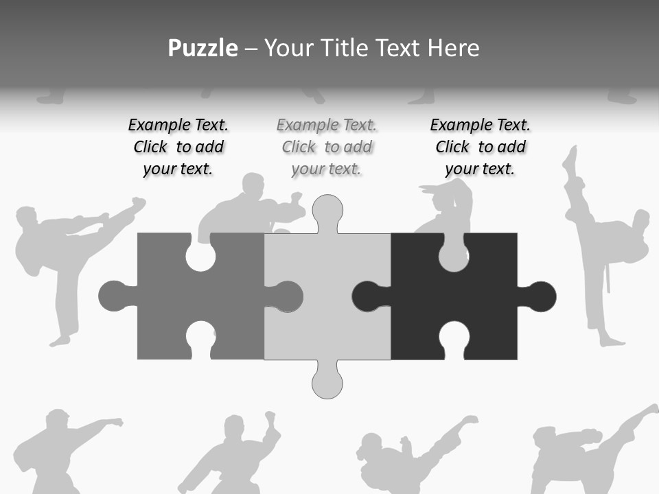 Vector Belt Karate PowerPoint Template