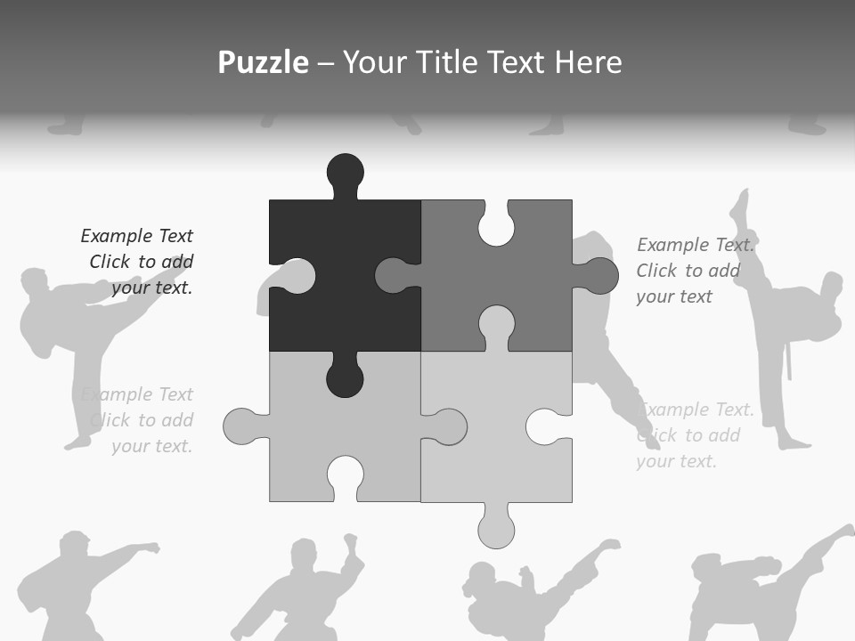 Vector Belt Karate PowerPoint Template