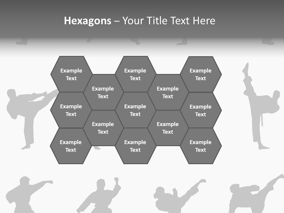 Vector Belt Karate PowerPoint Template