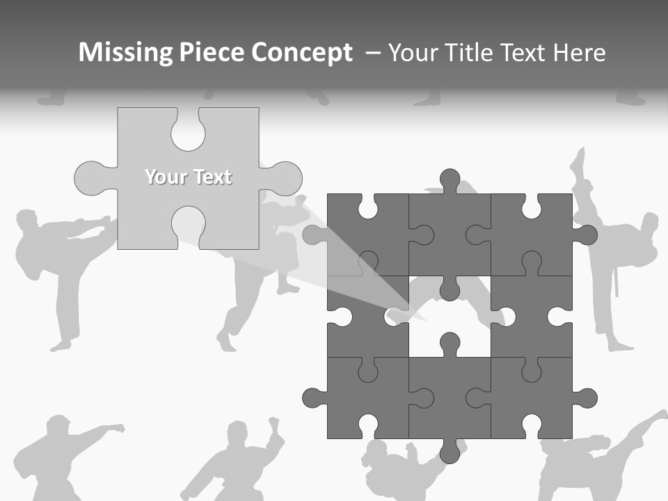 Vector Belt Karate PowerPoint Template