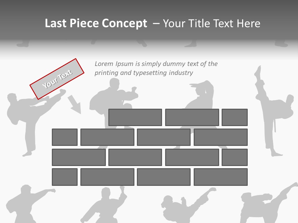 Vector Belt Karate PowerPoint Template