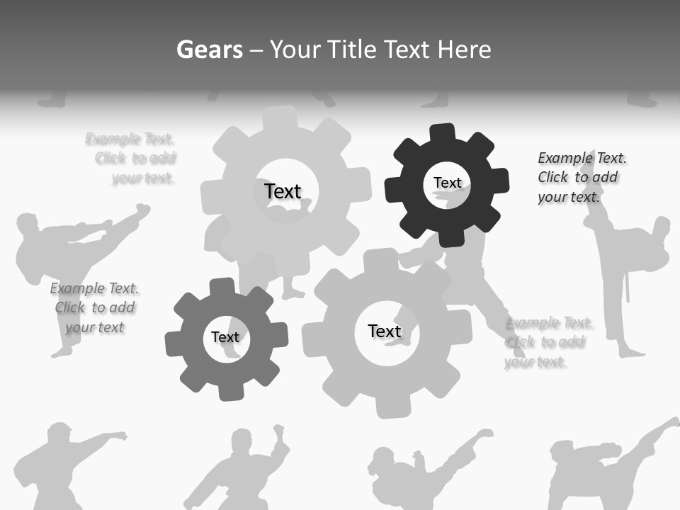 Vector Belt Karate PowerPoint Template