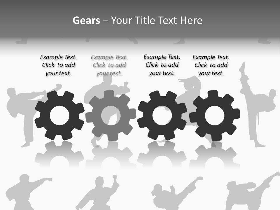 Vector Belt Karate PowerPoint Template