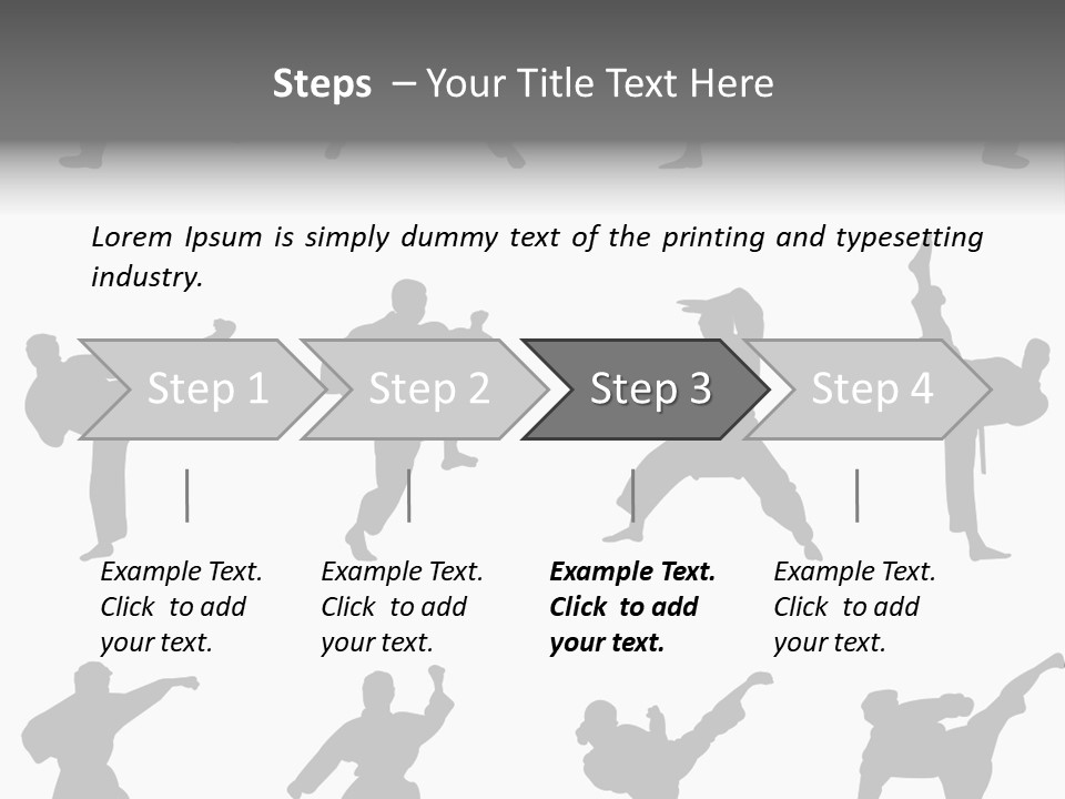 Vector Belt Karate PowerPoint Template
