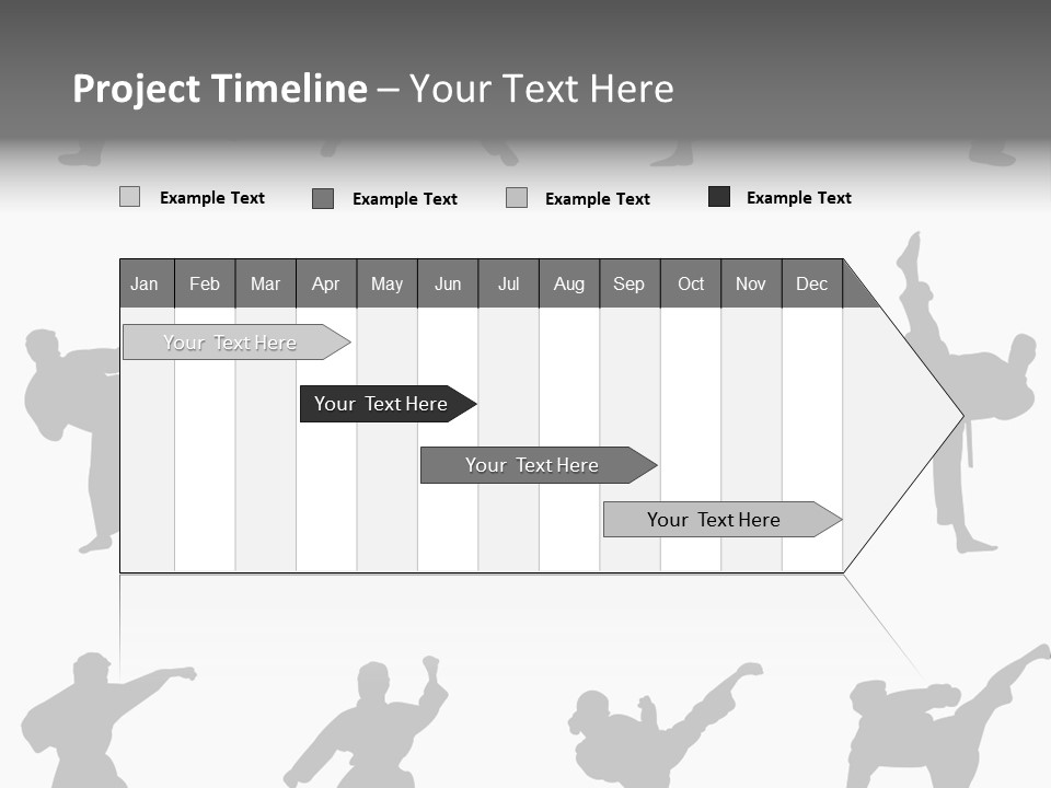 Vector Belt Karate PowerPoint Template