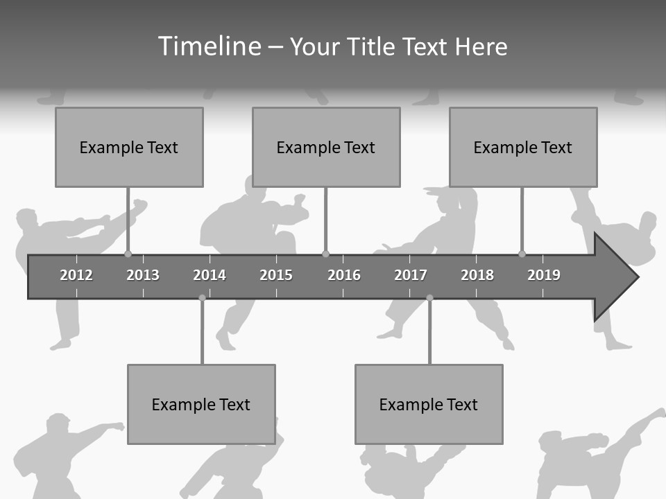 Vector Belt Karate PowerPoint Template