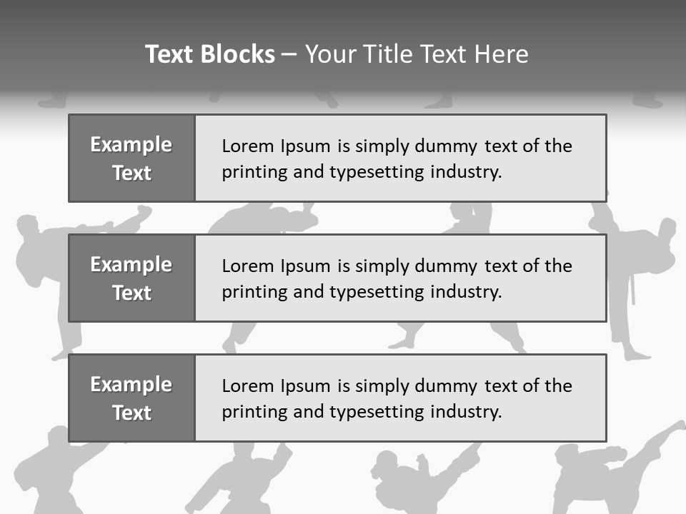 Vector Belt Karate PowerPoint Template