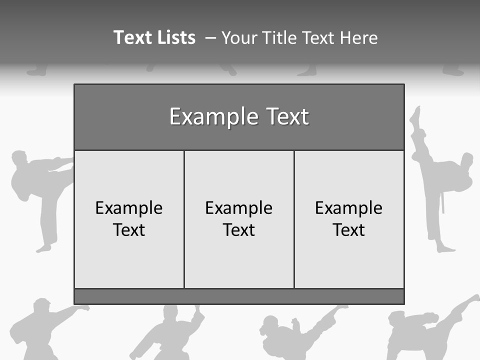 Vector Belt Karate PowerPoint Template