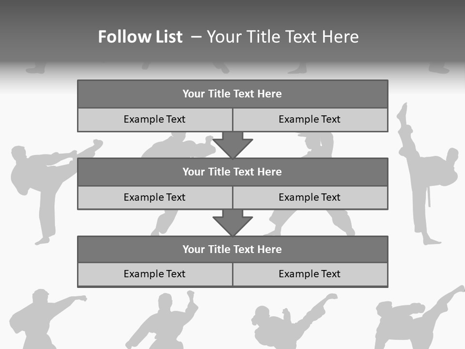 Vector Belt Karate PowerPoint Template