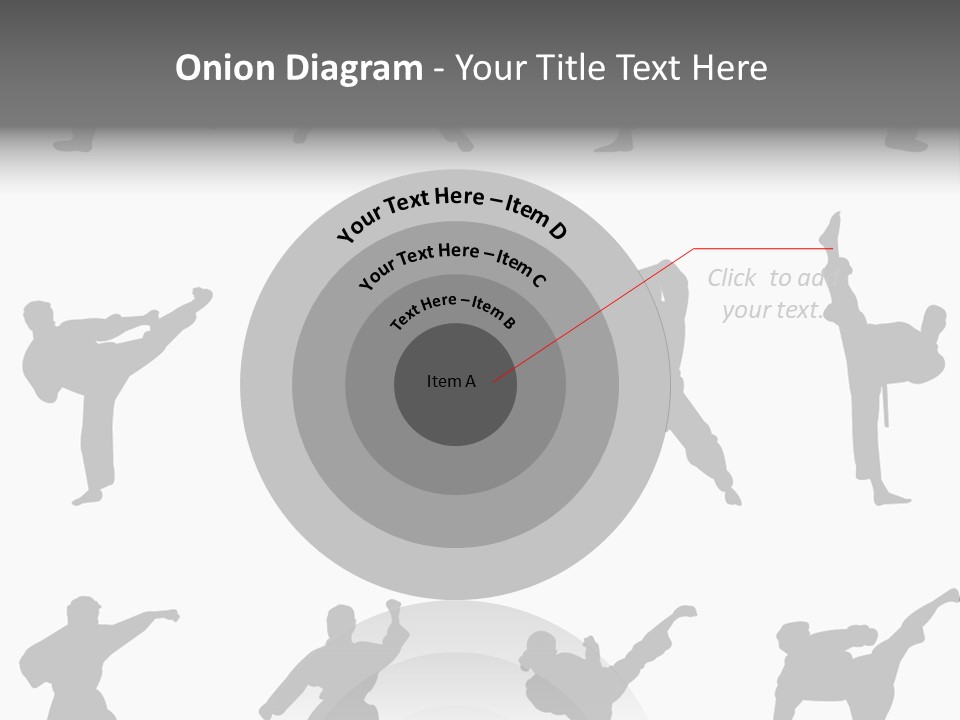 Vector Belt Karate PowerPoint Template