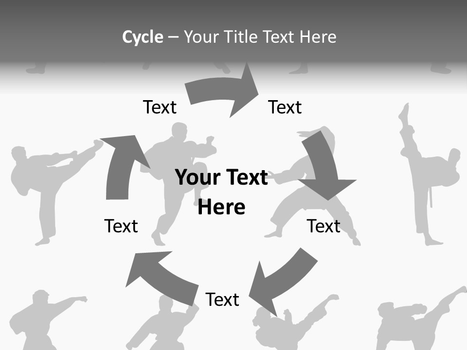 Vector Belt Karate PowerPoint Template