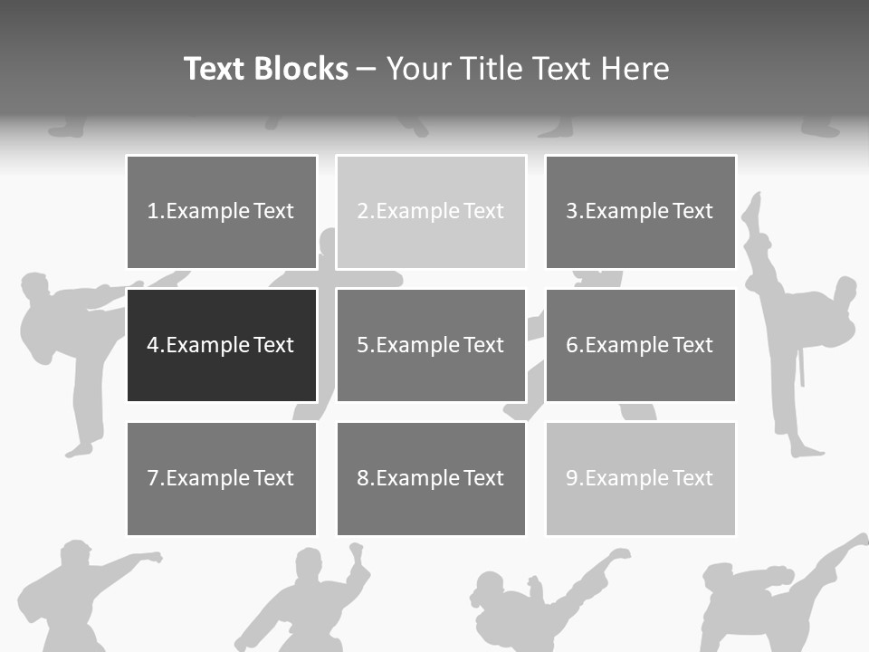 Vector Belt Karate PowerPoint Template