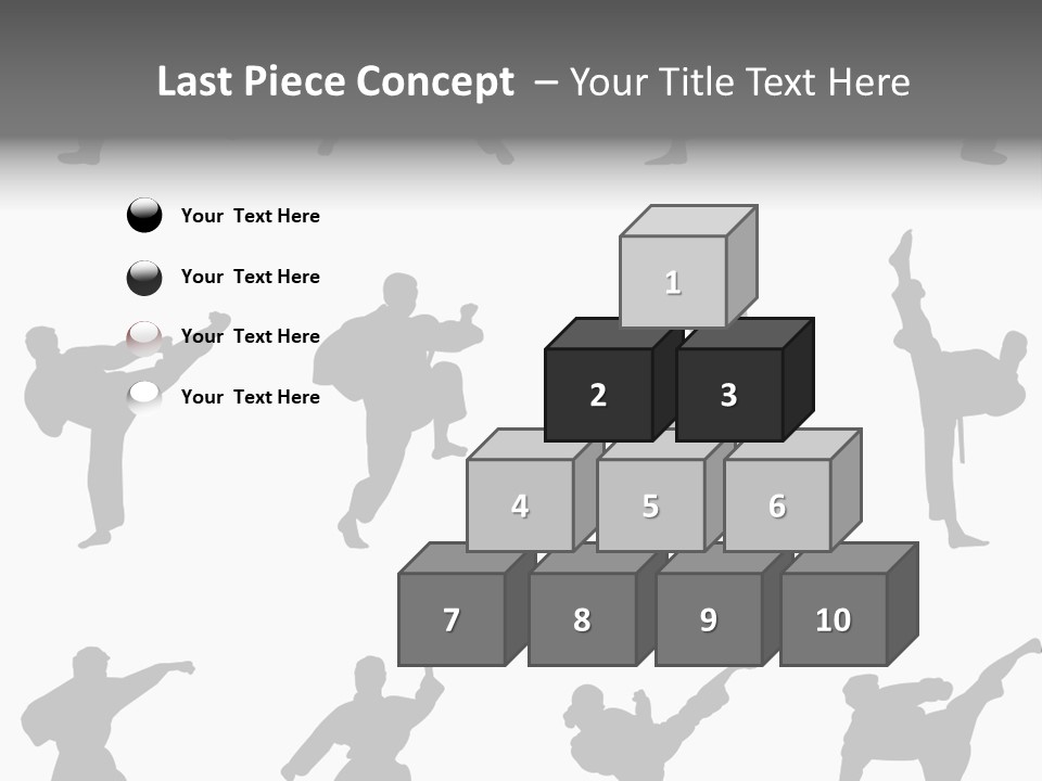 Vector Belt Karate PowerPoint Template