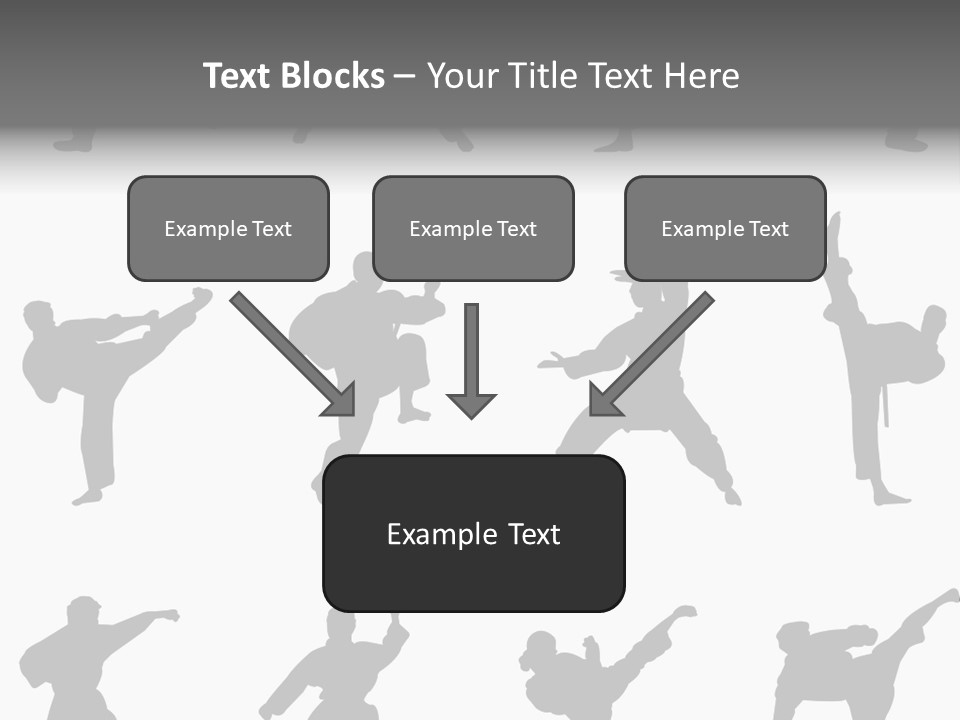Vector Belt Karate PowerPoint Template