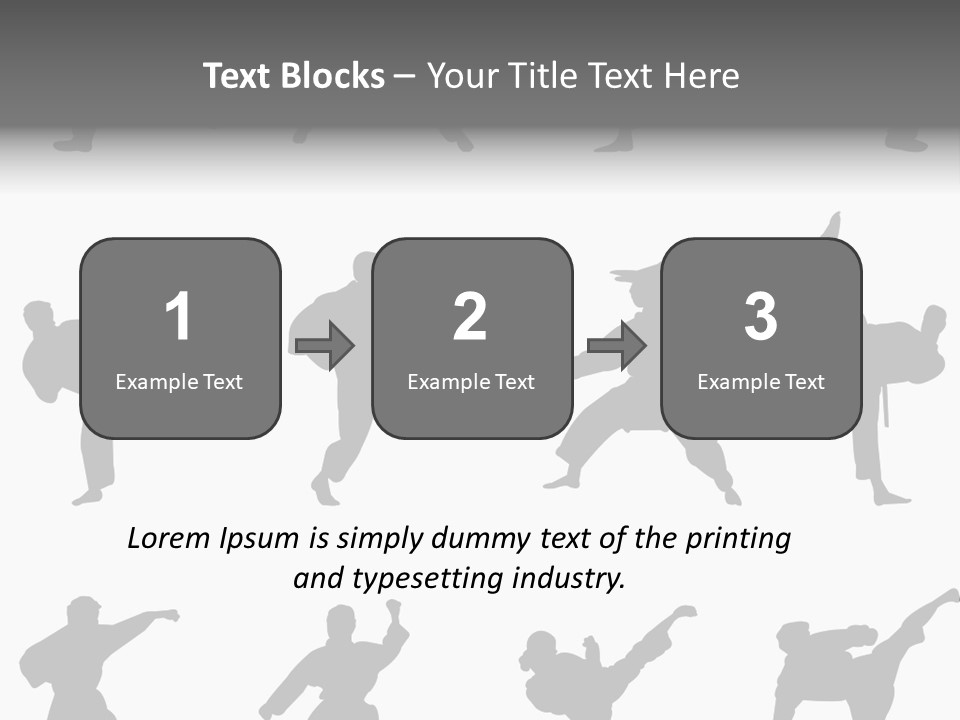 Vector Belt Karate PowerPoint Template