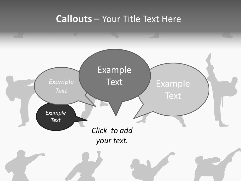 Vector Belt Karate PowerPoint Template