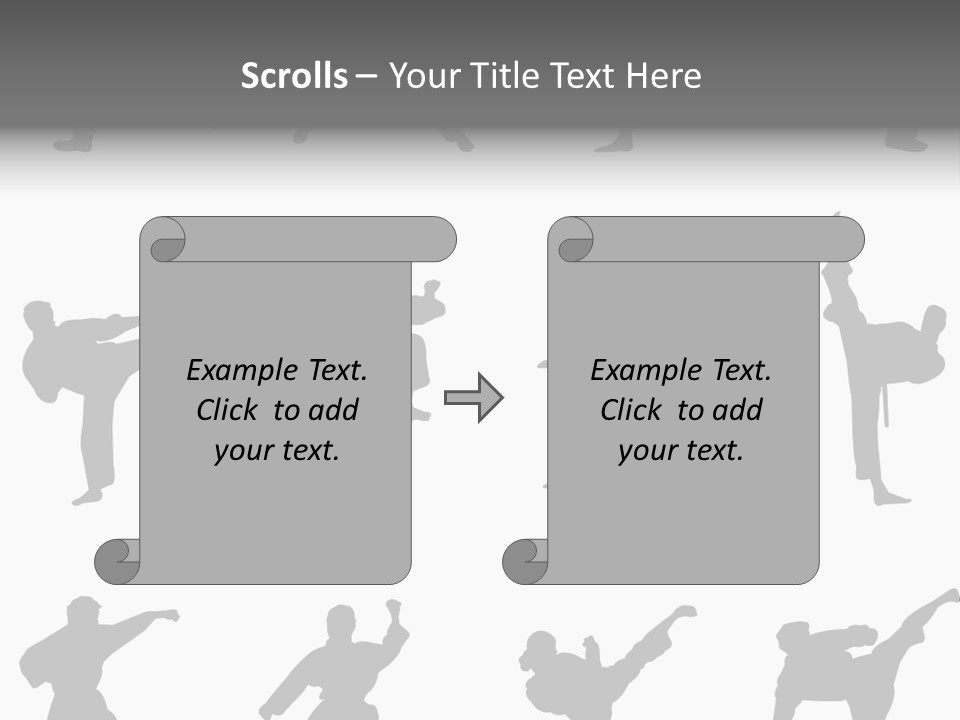 Vector Belt Karate PowerPoint Template