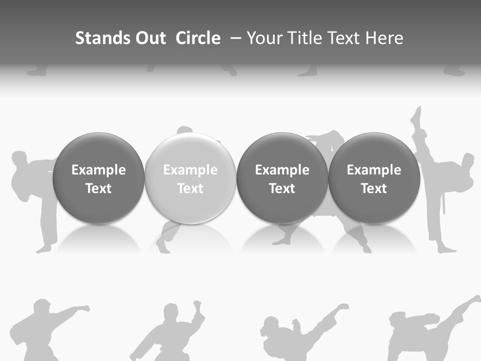 Vector Belt Karate PowerPoint Template