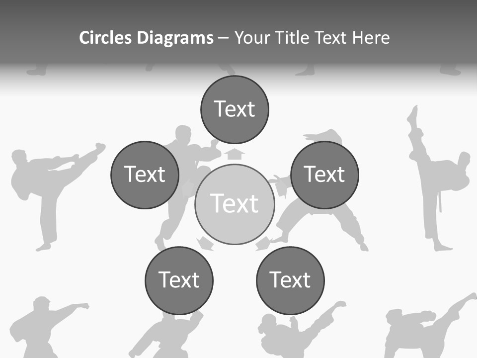 Vector Belt Karate PowerPoint Template