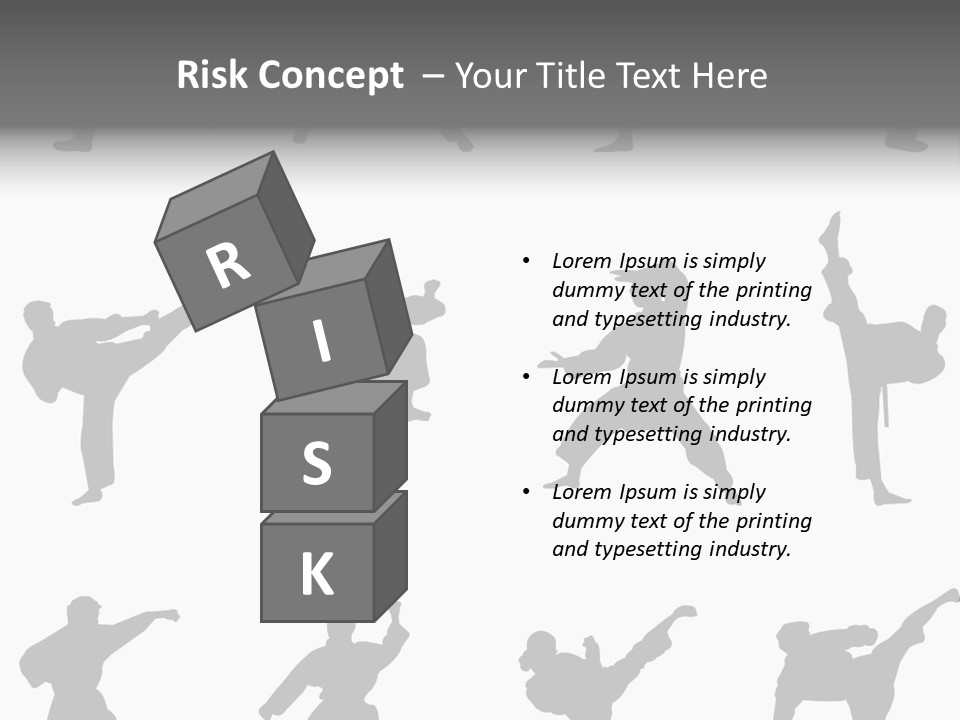 Vector Belt Karate PowerPoint Template