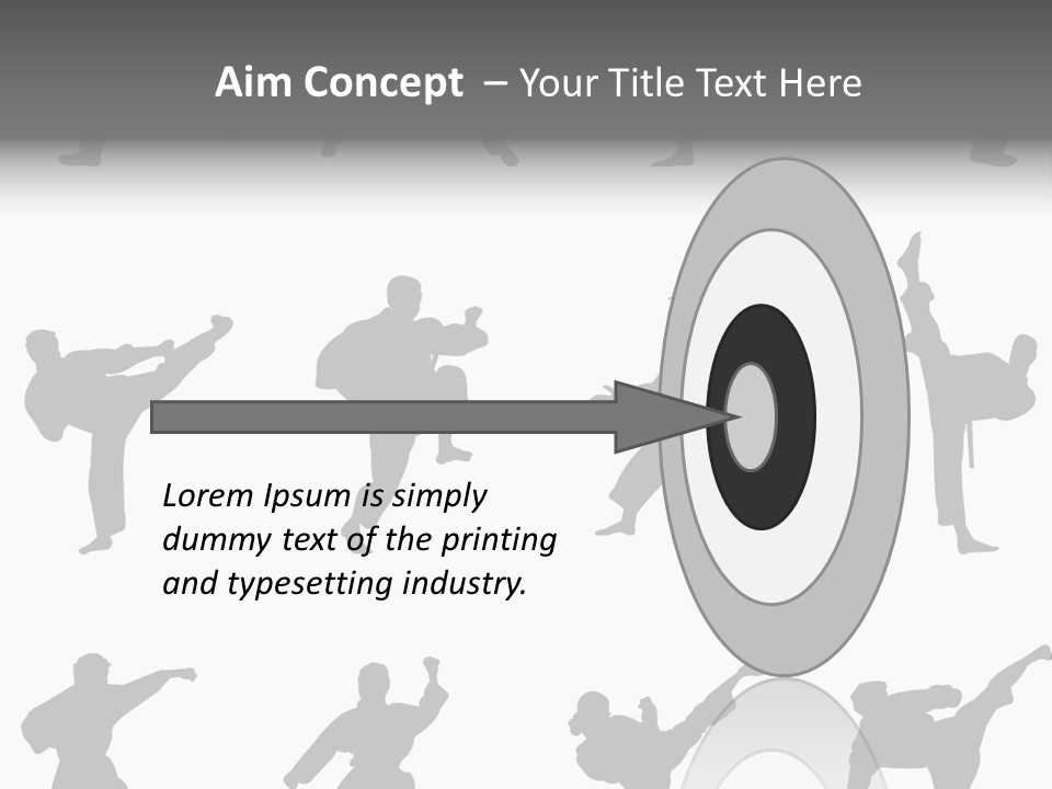 Vector Belt Karate PowerPoint Template