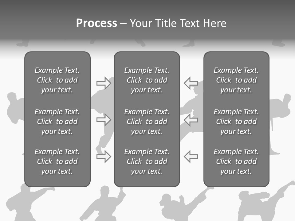 Vector Belt Karate PowerPoint Template