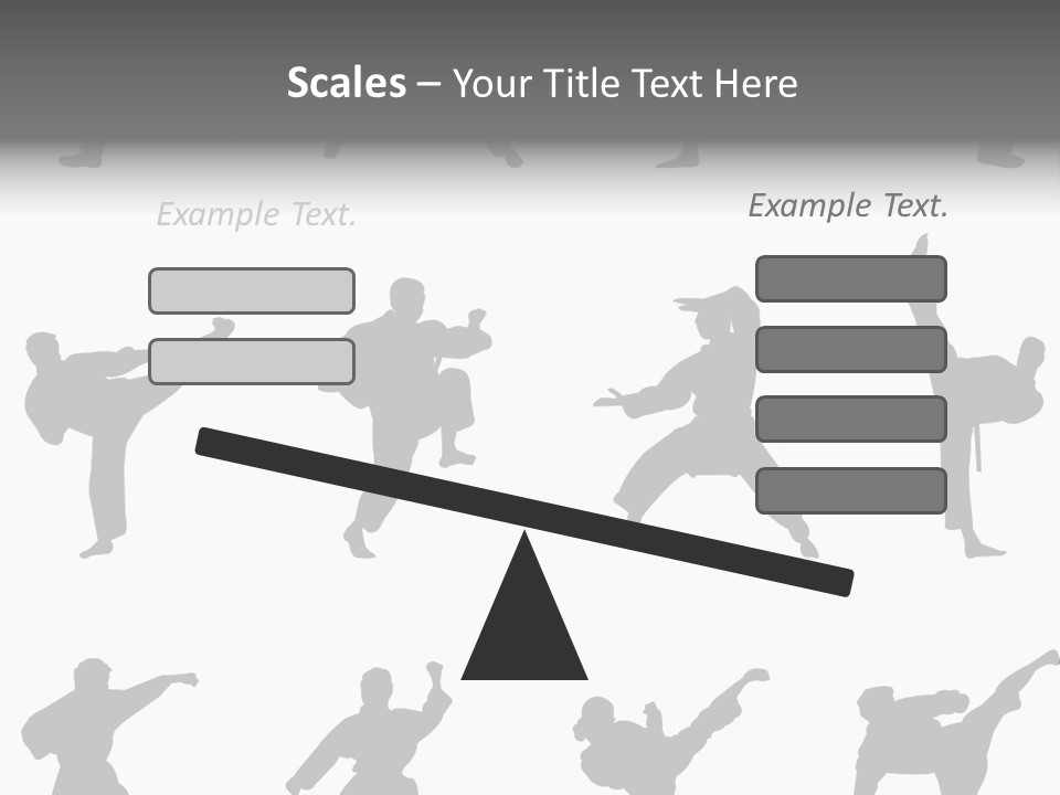 Vector Belt Karate PowerPoint Template