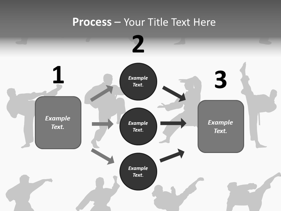 Vector Belt Karate PowerPoint Template