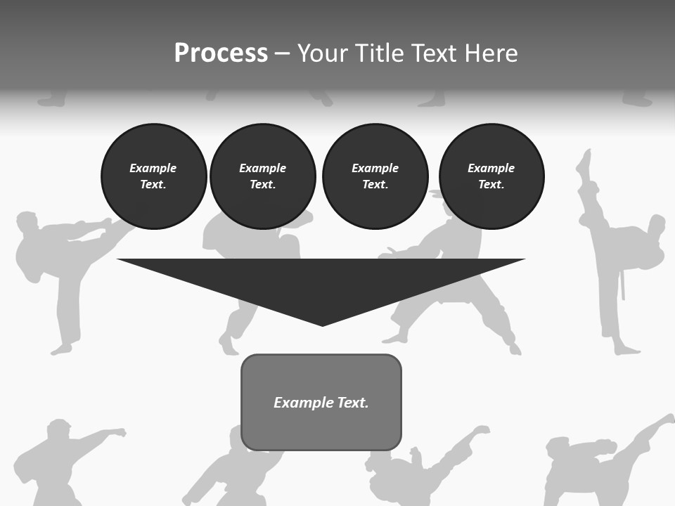 Vector Belt Karate PowerPoint Template