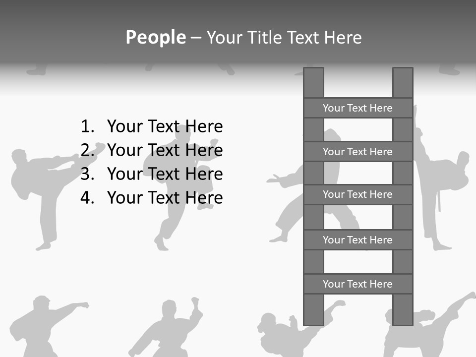 Vector Belt Karate PowerPoint Template