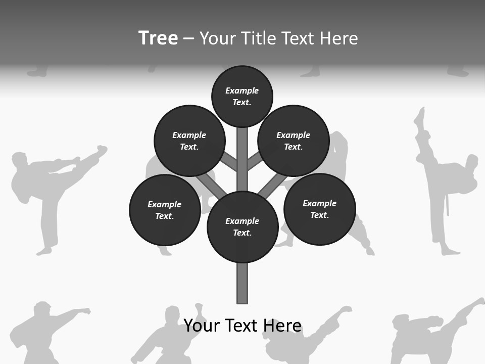 Vector Belt Karate PowerPoint Template