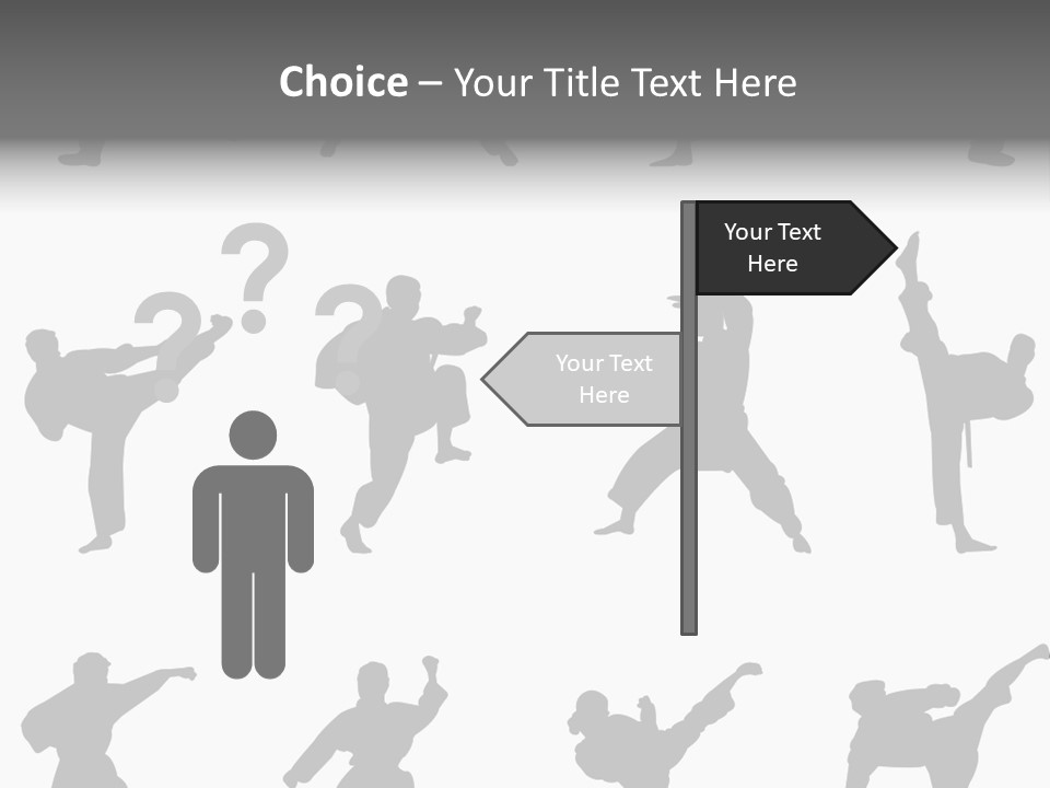 Vector Belt Karate PowerPoint Template