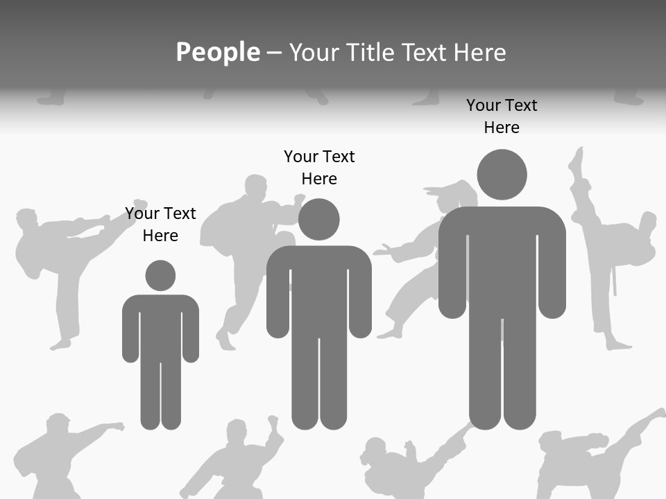 Vector Belt Karate PowerPoint Template