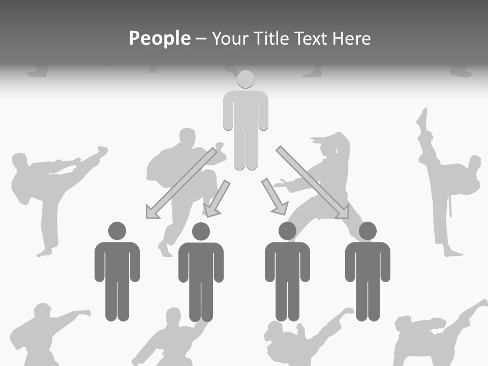 Vector Belt Karate PowerPoint Template