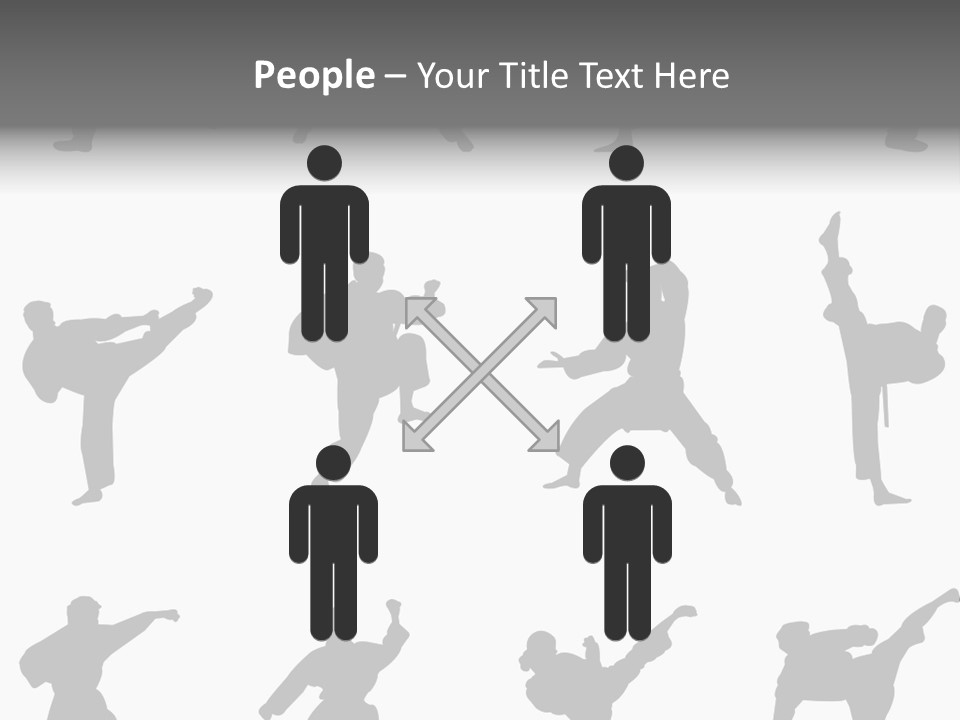 Vector Belt Karate PowerPoint Template