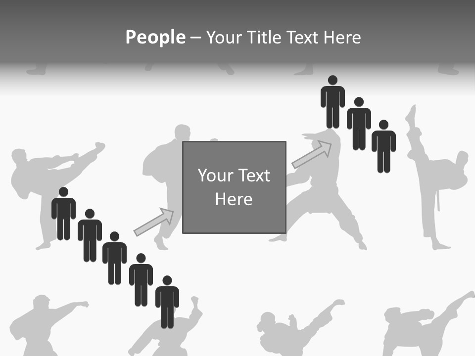 Vector Belt Karate PowerPoint Template