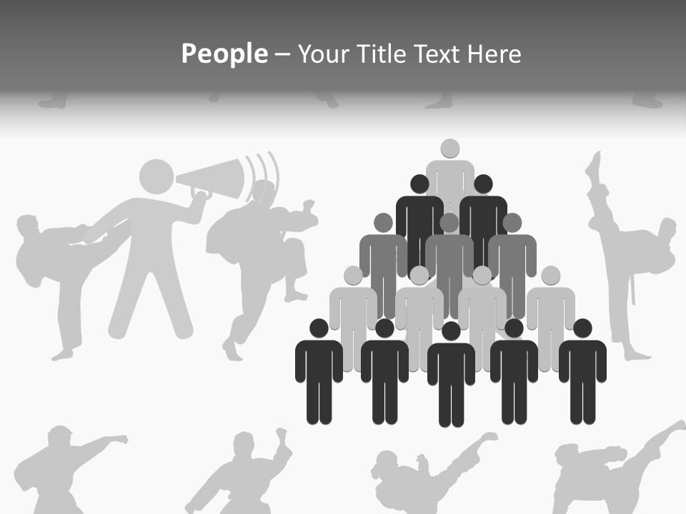 Vector Belt Karate PowerPoint Template