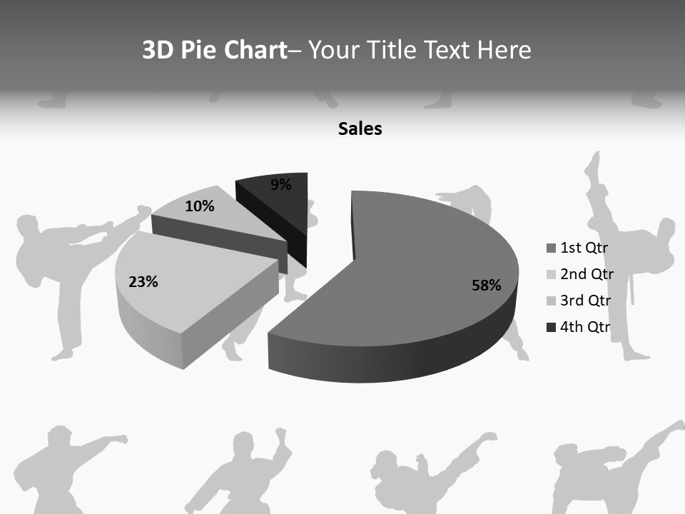 Vector Belt Karate PowerPoint Template