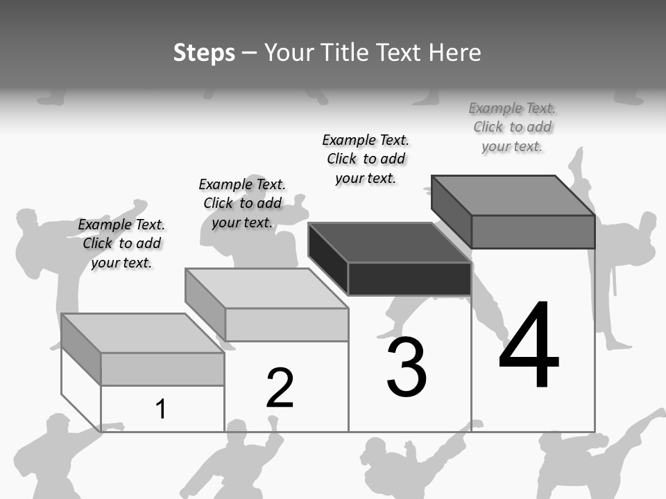 Vector Belt Karate PowerPoint Template