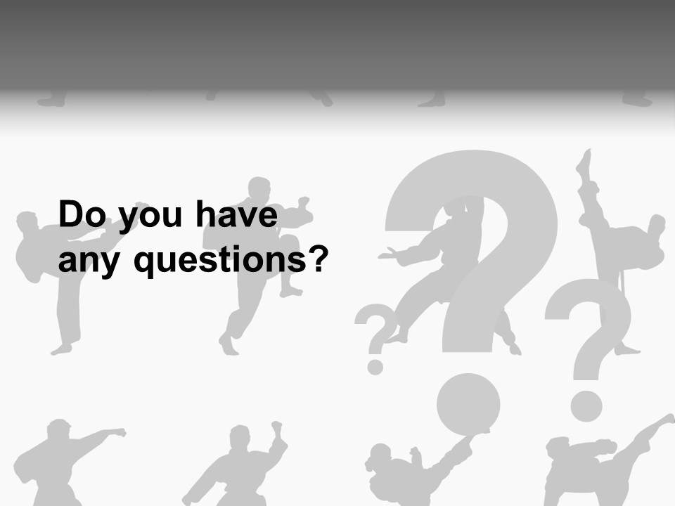 Vector Belt Karate PowerPoint Template