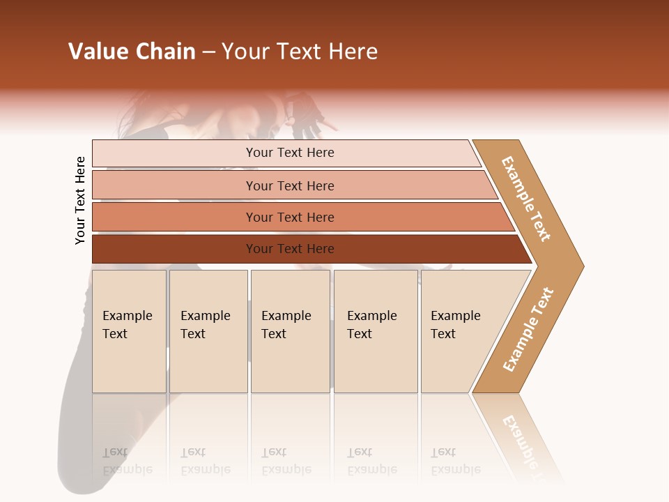 Leap Fitness Woman PowerPoint Template