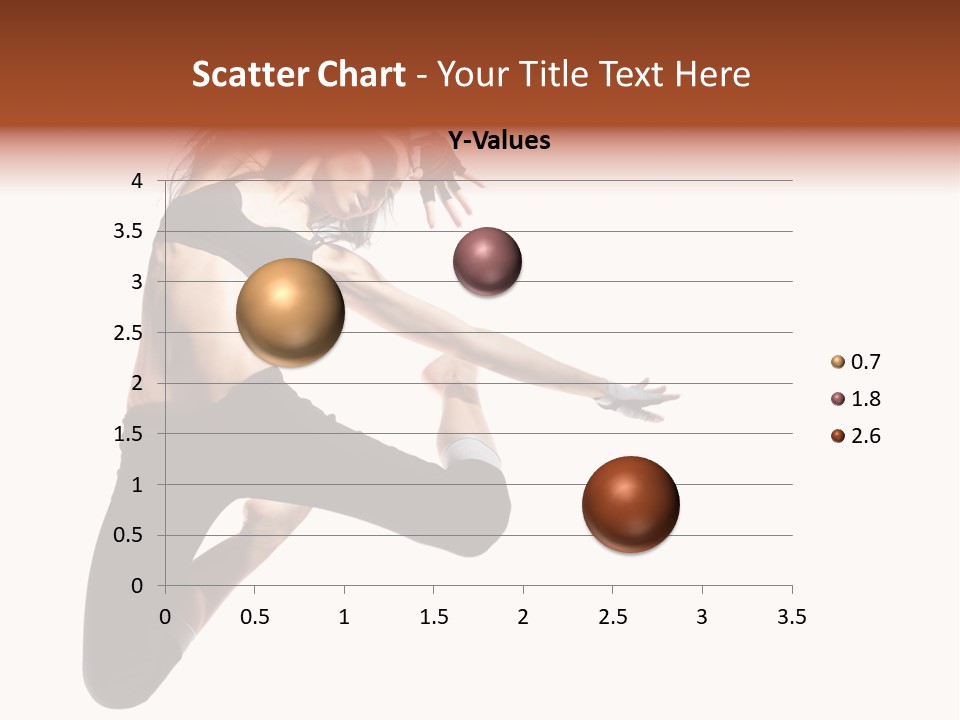 Leap Fitness Woman PowerPoint Template