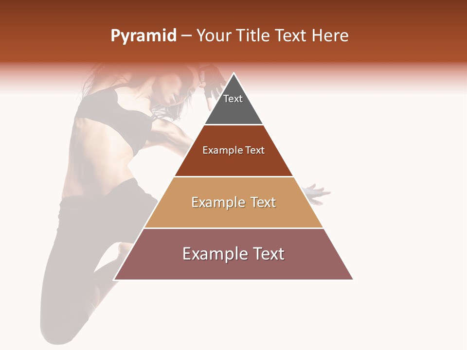 Leap Fitness Woman PowerPoint Template